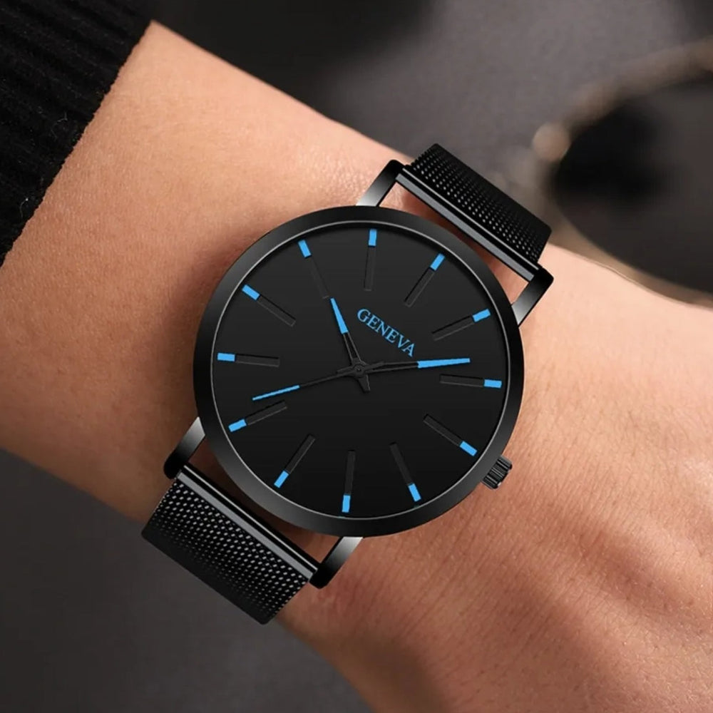 Black Geneva Watch